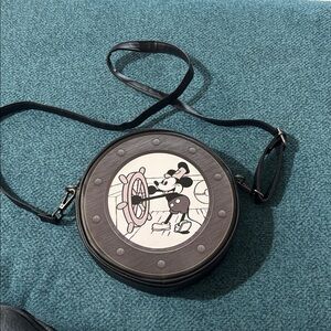 Loungefly Black and White Crossbody Bag